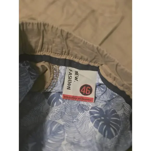 D.G. WANGZI Cargo Shorts Men’s 46 NWT Khaki Tan Cotton Spandex Tactical Casual - Picture 7 of 7